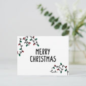 merry christmas postkarte (Stehend Vorderseite)