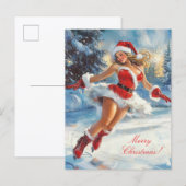 Merry Christmas Postkarte (Vorne/Hinten)