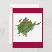 Merry CHRISTmas Postkarten (Vorne/Hinten)