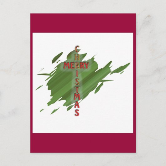 Merry CHRISTmas Postkarten (Vorderseite)