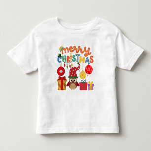 MERRY CHRISTMAS PRÄSENTIERT LIGHTS SANTA NEUES JA KLEINKIND T-SHIRT