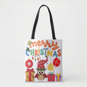 MERRY CHRISTMAS PRÄSENTIERT LIGHTS SANTA NEUES JA TASCHE