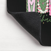 Merry Christmas Preppy Girly Girl Women Kids Xmas Mousepad (Ecke)