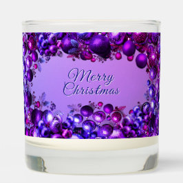 Merry Christmas Purple Ornament Festive