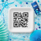 Merry Christmas QR Code Pappteller (Party)