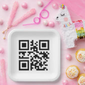 Merry Christmas QR Code Pappteller (Party)