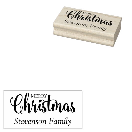 Merry Christmas Quote Gummistempel (Stempel)