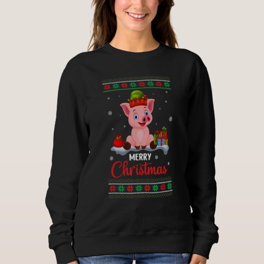 Merry Christmas  Quote Santa Family Love Sweatshirt (Vorderseite)
