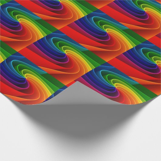 MERRY CHRISTMAS RAINBOW GESCHENKPAPIER (Ecke)