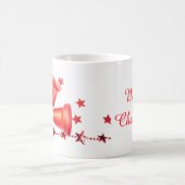 Merry Christmas Red Bells decoration with text Kaffeetasse (Mittel)