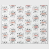 Merry CHRISTmas Red Marquee Christ Calligraphy Geschenkpapier (Flach)