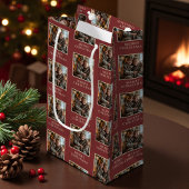 Merry Christmas Red Photo Holiday Kleine Geschenktüte