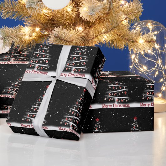 Merry Christmas Red Socks and Baseball Ornaments Geschenkpapier (Feiertage)