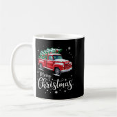 Merry Christmas Red Truck Family Matching Christma Kaffeetasse (Links)