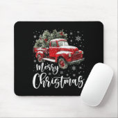 Merry Christmas Red Truck Family Matching Christma Mousepad (Mit Mouse)