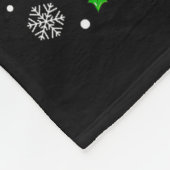 Merry Christmas Red Truck Funny Xmas Tree Family M Fleecedecke (Ecke)