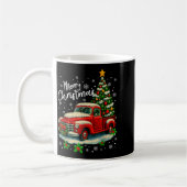 Merry Christmas Red Truck Funny Xmas Tree Family M Kaffeetasse (Links)