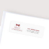 Merry Christmas red typography modern holiday