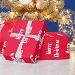 Merry Christmas Red White Stripes Classic Geschenkpapier<br><div class="desc">Frohe Weihnachten Rote Streifen Classic Nostalgische Vorlage Elegantes Wrapping Paper.</div>