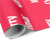 Merry Christmas Red White Stripes Classic Geschenkpapier (Rolleneckpunkt)