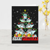 Merry Christmas Reindeer Elf Santa Cruise Ships Xm Karte (Gelbe Blume)