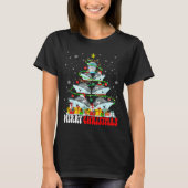 Merry Christmas Reindeer Elf Santa Cruise Ships Xm T-Shirt (Vorderseite)