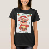 Merry Christmas Reindeer Festive Fun Toddler T-Shirt (Vorderseite)