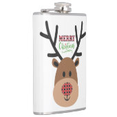 Merry Christmas Reindeer Flachmann (Rechts)