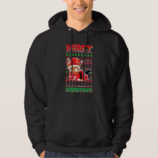 Merry Christmas Reindeer Ugly Xmas Hoodie