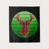 MERRY CHRISTMAS REINDEER WANDTEPPICH (Vorderseite)