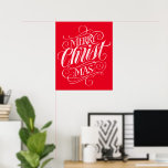 Merry CHRISTmas Religious Chalkboard Calligrafy Poster<br><div class="desc">Wir sagen "Frohe Weihnachten" sehr oft während der Saison, aber manchmal vergessen wir, woher dieser Gruß eigentlich kommt. Hier ist ein wunderbar elegantes Stück Handschrift im modischen Chalkboard-Look, um einen sanften Rücken in die Richtung Jesus zu geben. Berufliche Kalligraphie von Ivan Angelic. Zeigen Sie Ihren CHRISTmas Geist. Finden Sie dieses...</div>