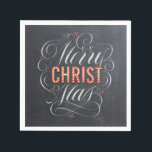 Merry CHRISTmas Religious Marquee Chalkboard Chalk Serviette<br><div class="desc">Lichte seinen Namen in marquee Lichtern auf und erinnere dich daran, warum wir "Fröhliche Weihnachten" sagen. Dieses Design kommt in ein paar Variationen und Sie könnten gewollt, sie alle zu Karo zu sehen, genau welche Richtung Sie gewollt haben. Die berufliche Schrift von Ivan Angelic wird in Schwarz mit weißem Hintergrund...</div>