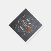 Merry CHRISTmas Religious Marquee Chalkboard Chalk Serviette (Ecke)