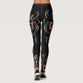 Merry CHRISTmas Religious Red Marquee Lights Leggings (Rückseite)