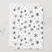 MERRY CHRISTMAS Rentierfische Schneeflocken (Rückseite)