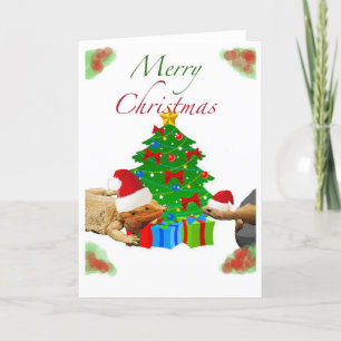 Merry Christmas Reptile Style! Feiertagskarte