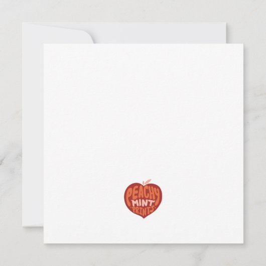 Merry Christmas Retro Bubble Letters Snow Cute  (Rückseite)