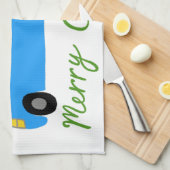 MERRY CHRISTMAS Retro Camper Motorhome RV Xmas Geschirrtuch (Viertel Falte)