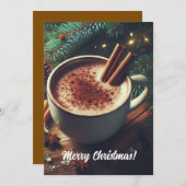 Merry Christmas Retro   Feiertagskarte (Vorne/Hinten)