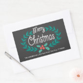 MERRY CHRISTMAS RÜCKSENDEADRESSE STICKERS (Umschlag)