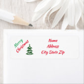 **MERRY CHRISTMAS** RÜCKSENDEADRESSEN-AUFKLEBER (Insitu)