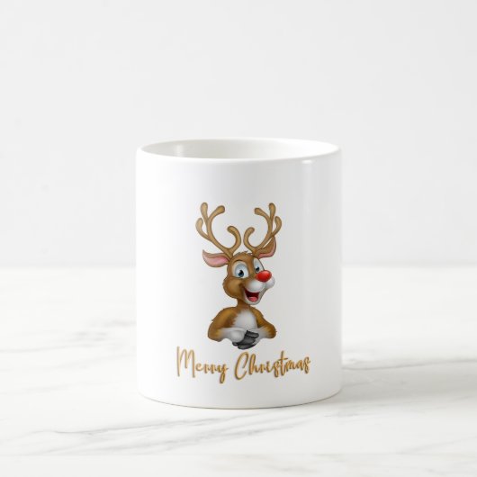 Merry Christmas Rudolf Tasse (Mittel)