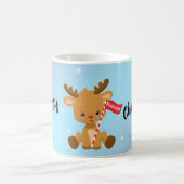Merry Christmas Rudolph Reindeer Kaffeetasse (Mittel)