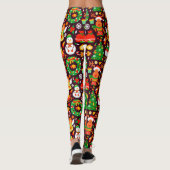 Merry Christmas Rudolph Reindeer Leggings (Rückseite)