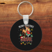 Merry Christmas Rudolph The Red Nose Reindeer Bruh Schlüsselanhänger (Vorderseite)