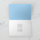 Merry Christmas Santa as Piano Teacher Teaching Karte (Innenseite)