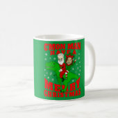 merry christmas santa biden kamala harris dinosaur kaffeetasse (VorderseiteRechts)