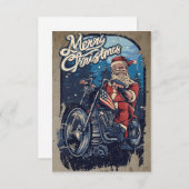 Merry Christmas Santa Biker USA (Vorne/Hinten)
