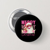 Merry Christmas Santa Bubble Gum Nk Xmas Family Me Button (Vorne & Hinten)