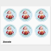 Merry Christmas Santa Business Sticker (Blatt)